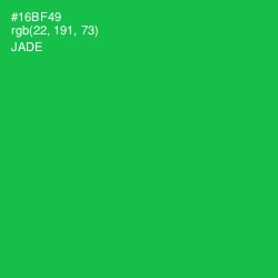 #16BF49 - Jade Color Image