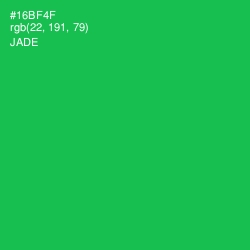 #16BF4F - Jade Color Image