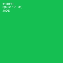 #16BF51 - Jade Color Image