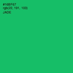 #16BF67 - Jade Color Image