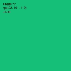 #16BF77 - Jade Color Image