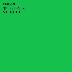 #16C04D - Malachite Color Image