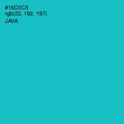 #16C0C5 - Java Color Image