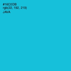 #16C0DB - Java Color Image