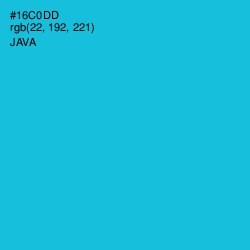 #16C0DD - Java Color Image