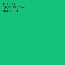 #16C17C - Malachite Color Image