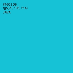 #16C3D6 - Java Color Image