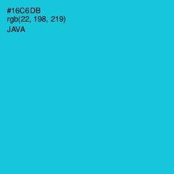 #16C6DB - Java Color Image