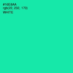 #16E8AA - Caribbean Green Color Image