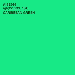#16E986 - Caribbean Green Color Image