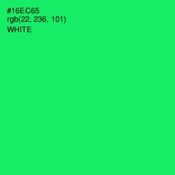 #16EC65 - Spring Green Color Image