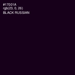 #17001A - Black Russian Color Image