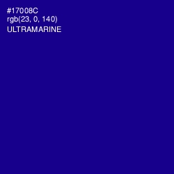 #17008C - Ultramarine Color Image