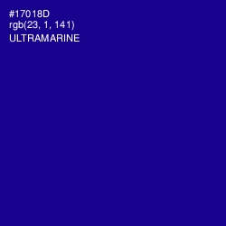 #17018D - Ultramarine Color Image