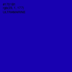 #1701B1 - Ultramarine Color Image