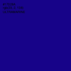 #17028A - Ultramarine Color Image