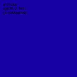 #1702A6 - Ultramarine Color Image