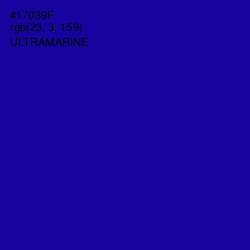 #17039F - Ultramarine Color Image