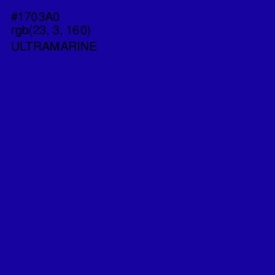 #1703A0 - Ultramarine Color Image