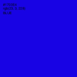 #1703E4 - Blue Color Image