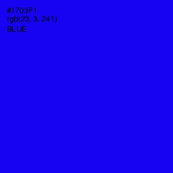 #1703F1 - Blue Color Image