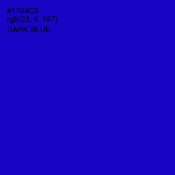 #1704C5 - Dark Blue Color Image