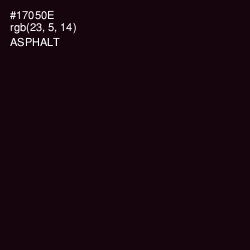 #17050E - Asphalt Color Image