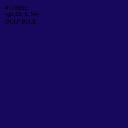 #17085E - Gulf Blue Color Image