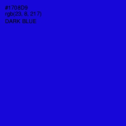 #1708D9 - Dark Blue Color Image