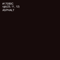 #170B0C - Asphalt Color Image