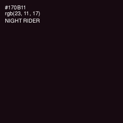 #170B11 - Night Rider Color Image