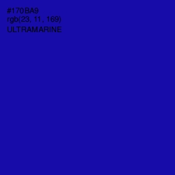 #170BA9 - Ultramarine Color Image