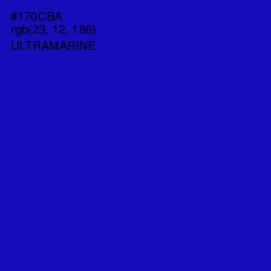 #170CBA - Ultramarine Color Image