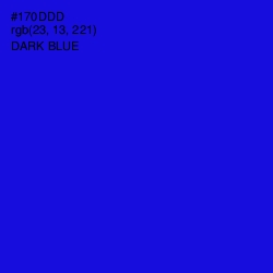 #170DDD - Dark Blue Color Image