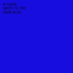 #170DDE - Dark Blue Color Image