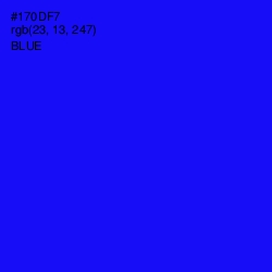 #170DF7 - Blue Color Image