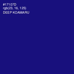 #17107D - Deep Koamaru Color Image