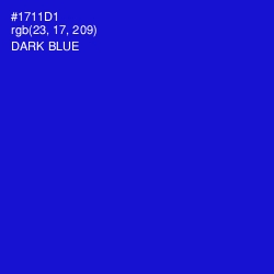#1711D1 - Dark Blue Color Image