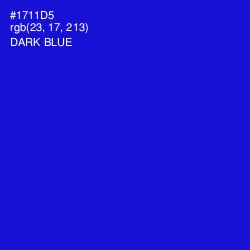 #1711D5 - Dark Blue Color Image