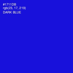 #1711DB - Dark Blue Color Image