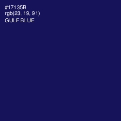 #17135B - Gulf Blue Color Image