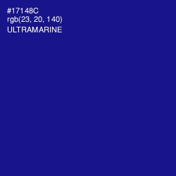 #17148C - Ultramarine Color Image