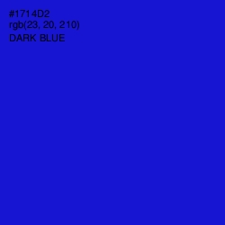 #1714D2 - Dark Blue Color Image