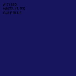 #17155D - Gulf Blue Color Image