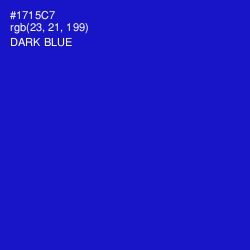 #1715C7 - Dark Blue Color Image