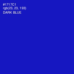 #1717C1 - Dark Blue Color Image