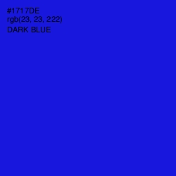 #1717DE - Dark Blue Color Image