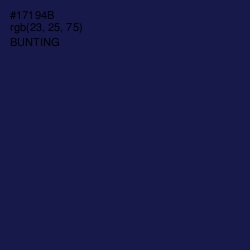 #17194B - Bunting Color Image