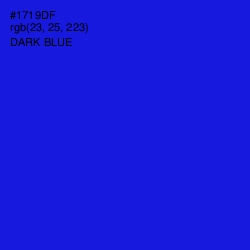 #1719DF - Dark Blue Color Image