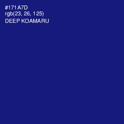 #171A7D - Deep Koamaru Color Image